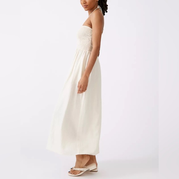 Urban Renewal Eco Linen Smocked Convertible Halter Tube Maxi Dress - Picture 7 of 10